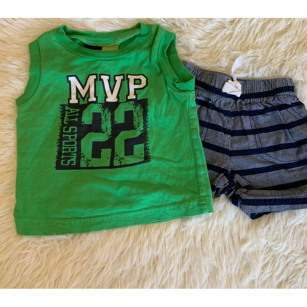Baby Boy Tee & Shorts 6-9 mos O 020